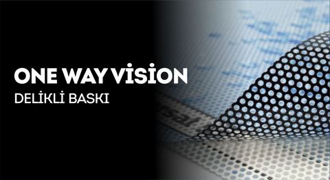 One Way Vision - Delikli Baskı